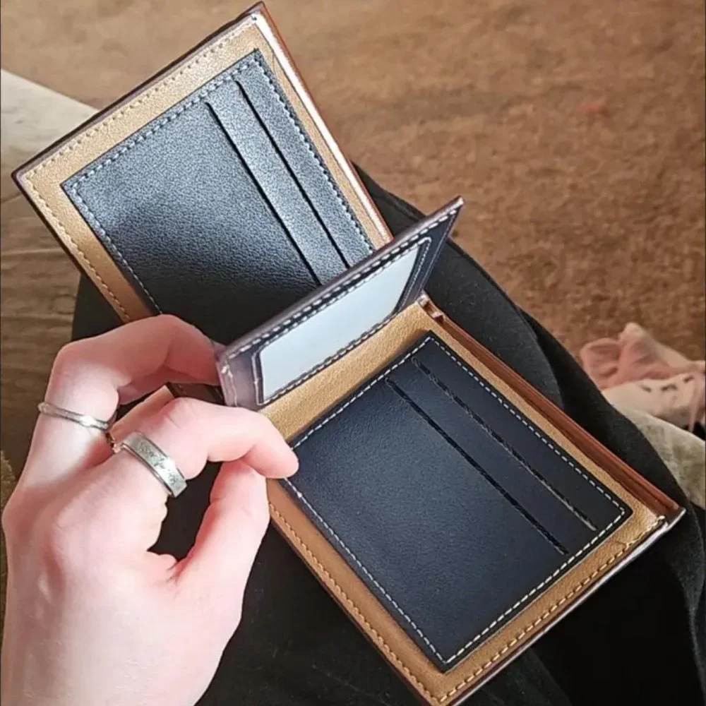 Retro Men's PU Leather Wallet - Perfect for Money and Credit Cards - Coffee